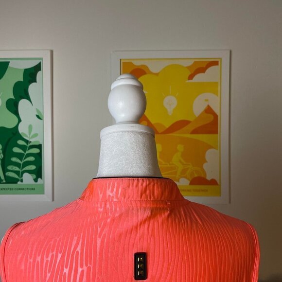 ~RARE ~ JAMIE SADOCK Orange Pink Mock Neck Golf Tennis Polo Halter top - Picture 7 of 10